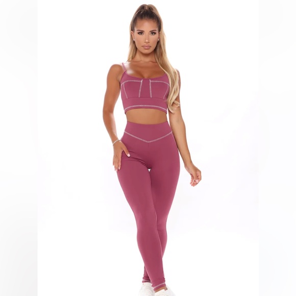 Fashion Nova Pants - Fashion Nova athletic set size Med